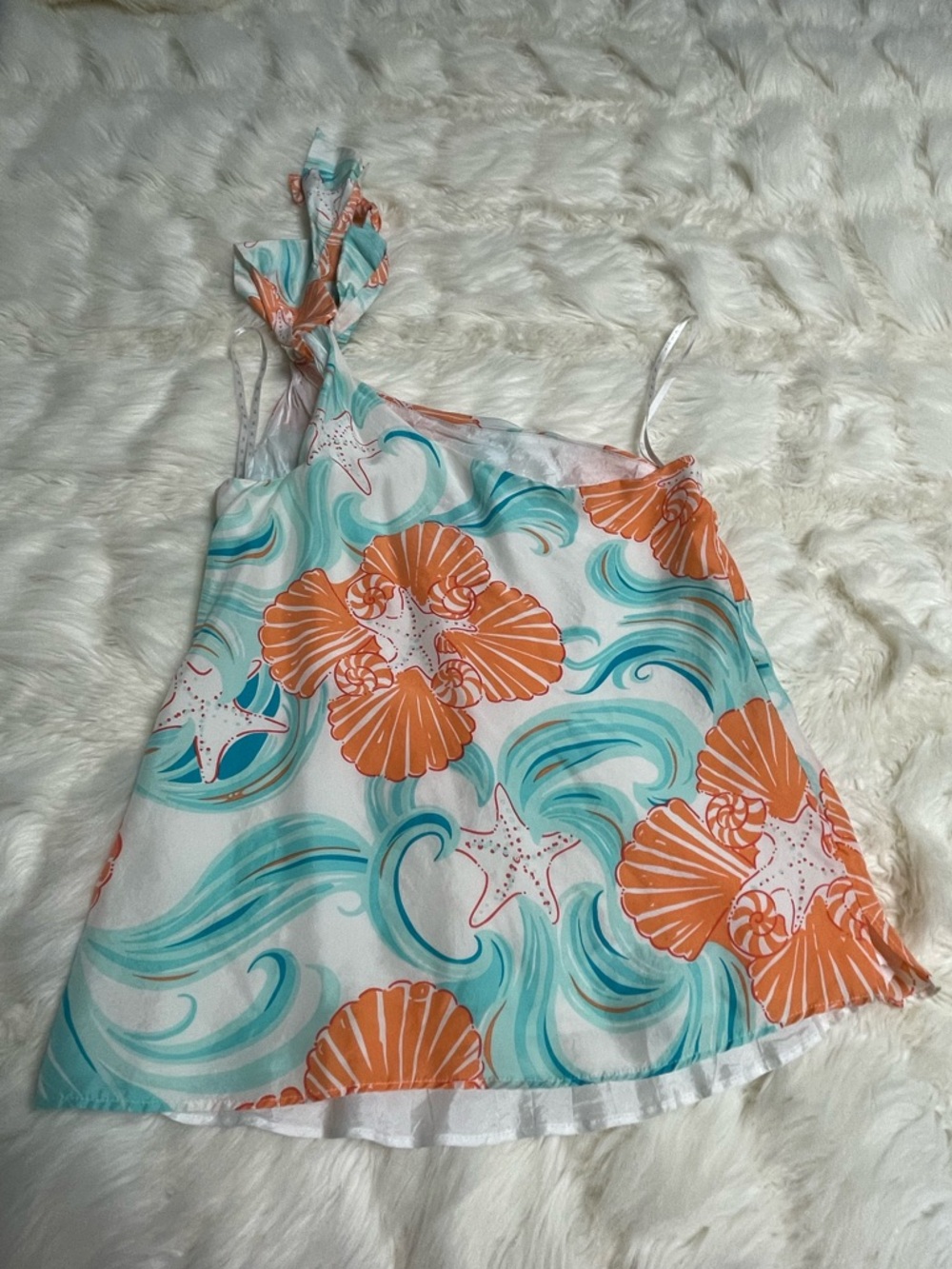 Lilly Pulitzer Silk Shoulder Bow Top 0 - Picture 2 of 6